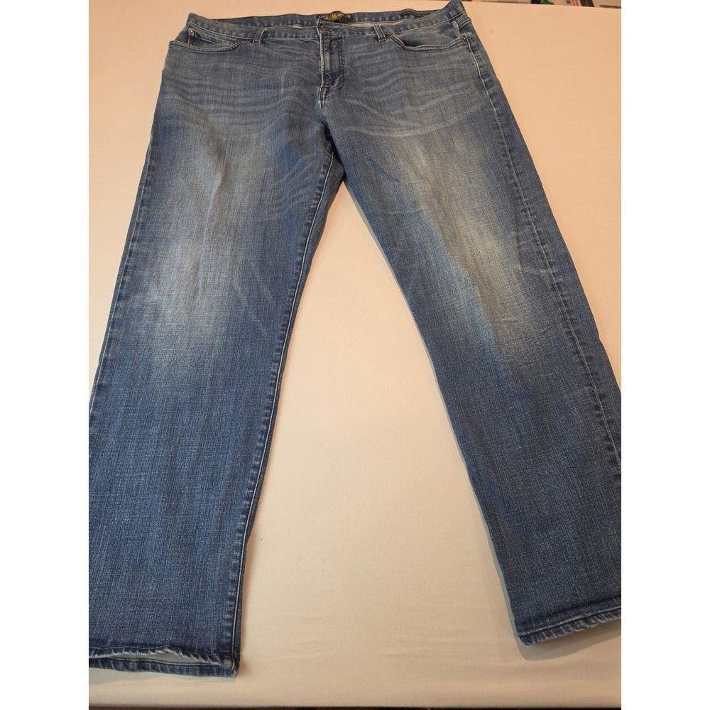 Lucky Brand 363 Vintage Straight Jeans Mens 42x32 Blue Denim Medium Wash J432500